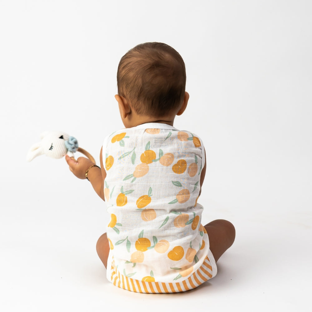 Breeze Baby Vests And Nappies Pack of 3 Sets- Tropical Twist