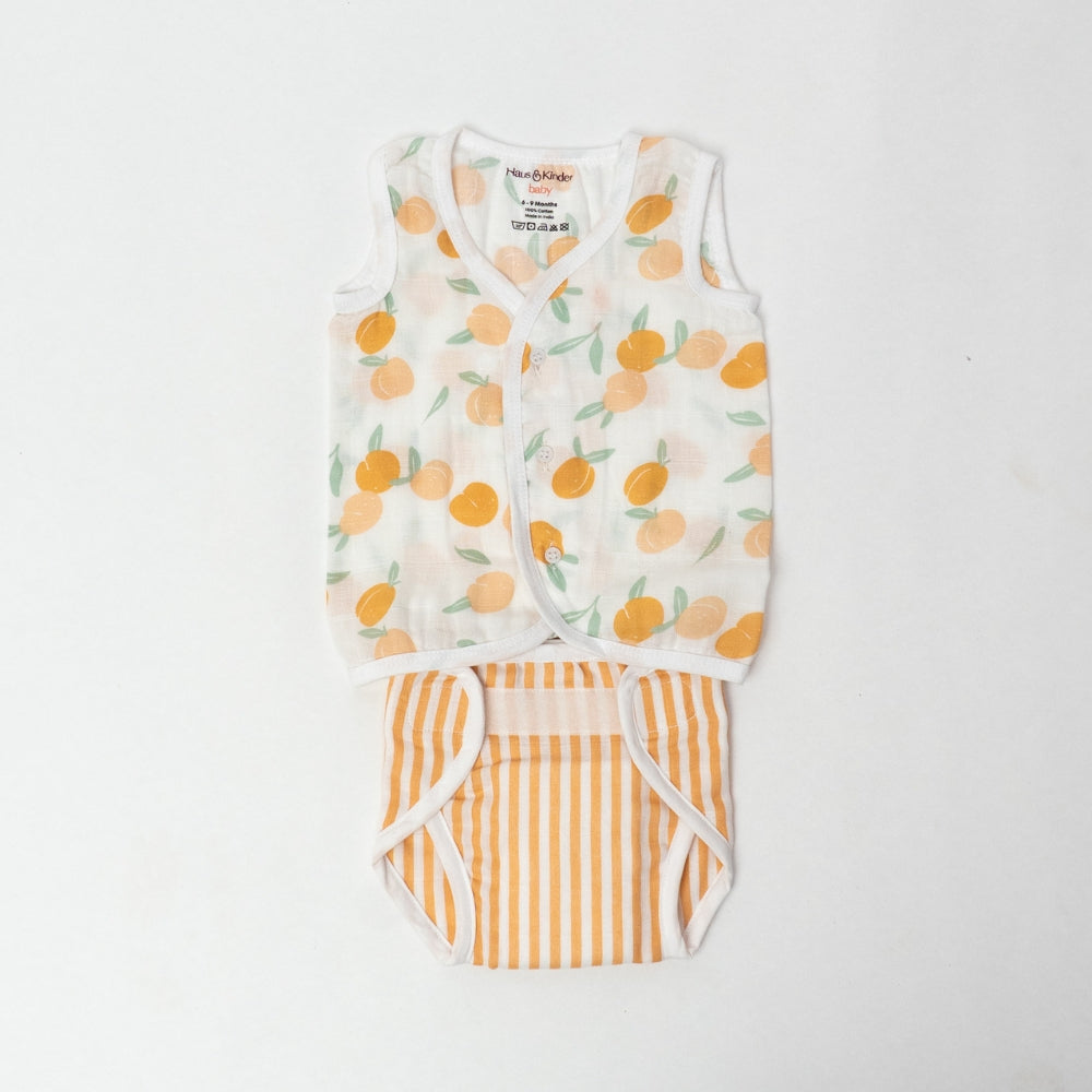 Breeze Baby Vests And Nappies Pack of 3 Sets- Tropical Twist