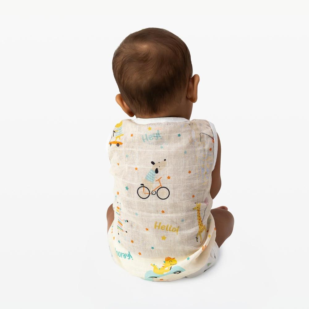 Breeze Baby Vests And Nappies Pack of 3 Sets- Tropical Twist