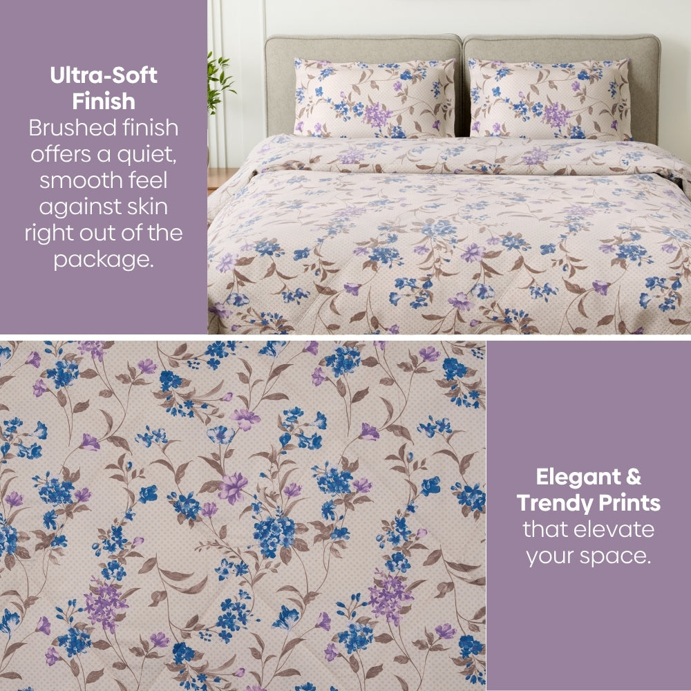 Lilac Serenity Bed in a Bag, Pack of 4