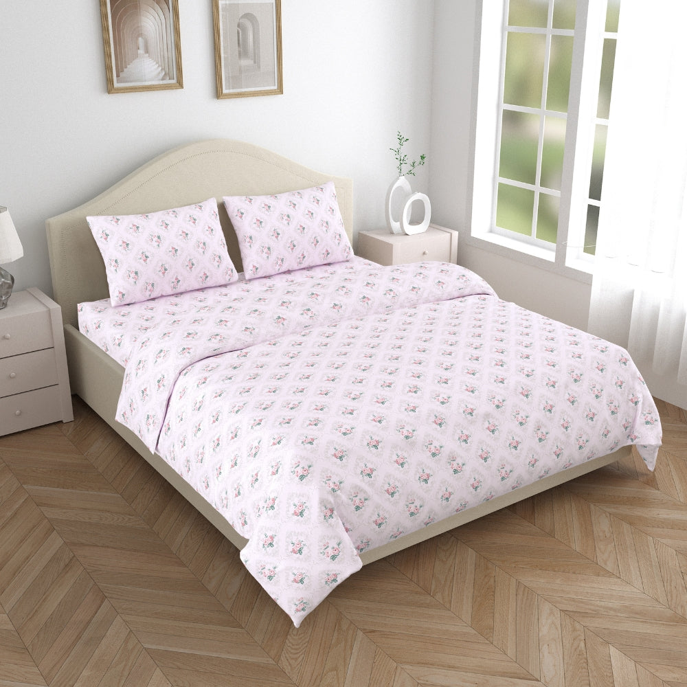 Amber Microfiber Set of 4- Bed In A Bag, Grey