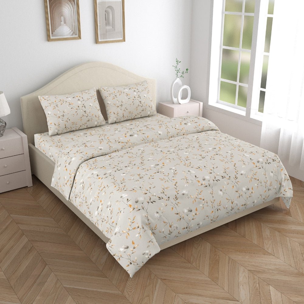 Emrald Super Soft Microfiber Set of 4- Bed In A Bag, Ivory - Bedsheets | haus & kinder