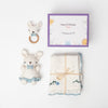 Baby Shower Gift Set-Bunny Hush, White and Blue