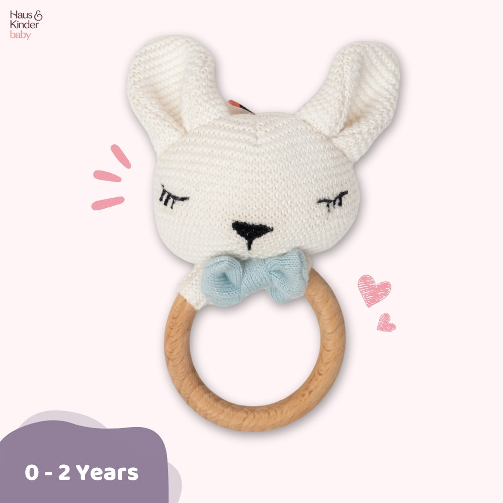 Baby Shower Gift Set-Bunny Hush, White and Blue