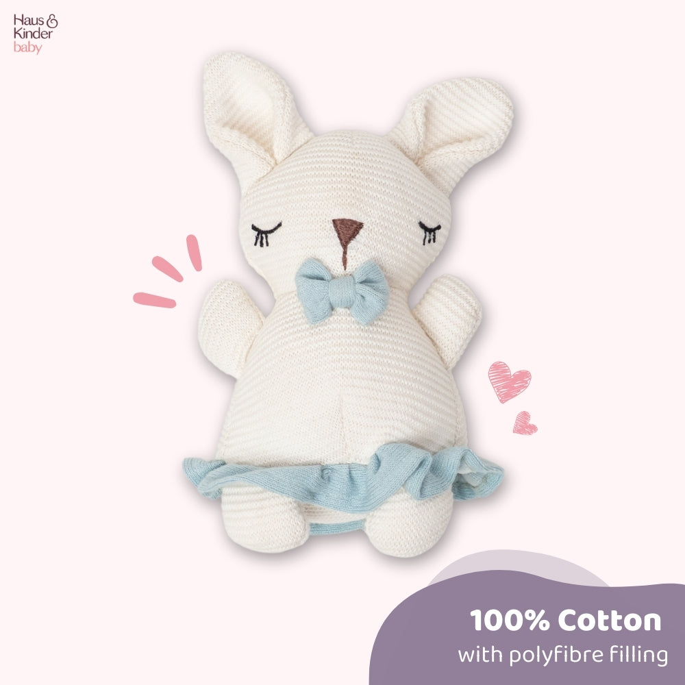 Baby Shower Gift Set-Bunny Hush, White and Blue