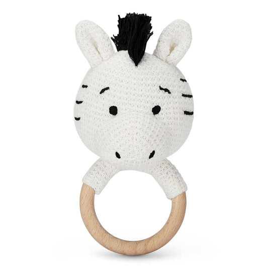 Teether- Stripe, White