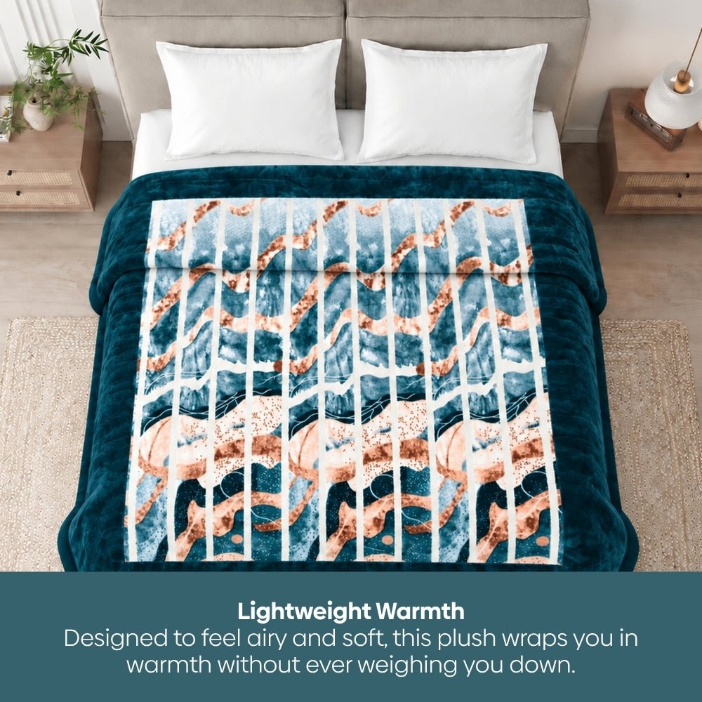 Soft Embrace Cloudy Printed Blanket, Ocean Drift - Cloudy Blanket | haus & kinder