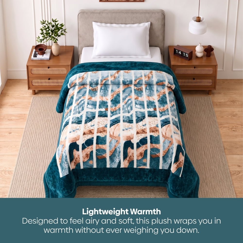Soft Embrace Cloudy Printed Blanket, Ocean Drift - Cloudy Blanket | haus & kinder