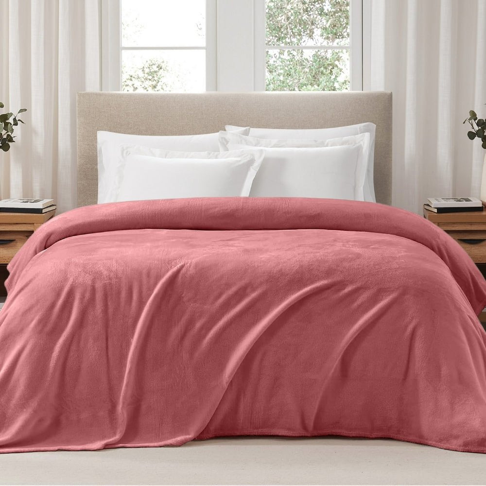 Soft Embrace Flannel Blanket, Apricot - Flannel Blanket | haus & kinder