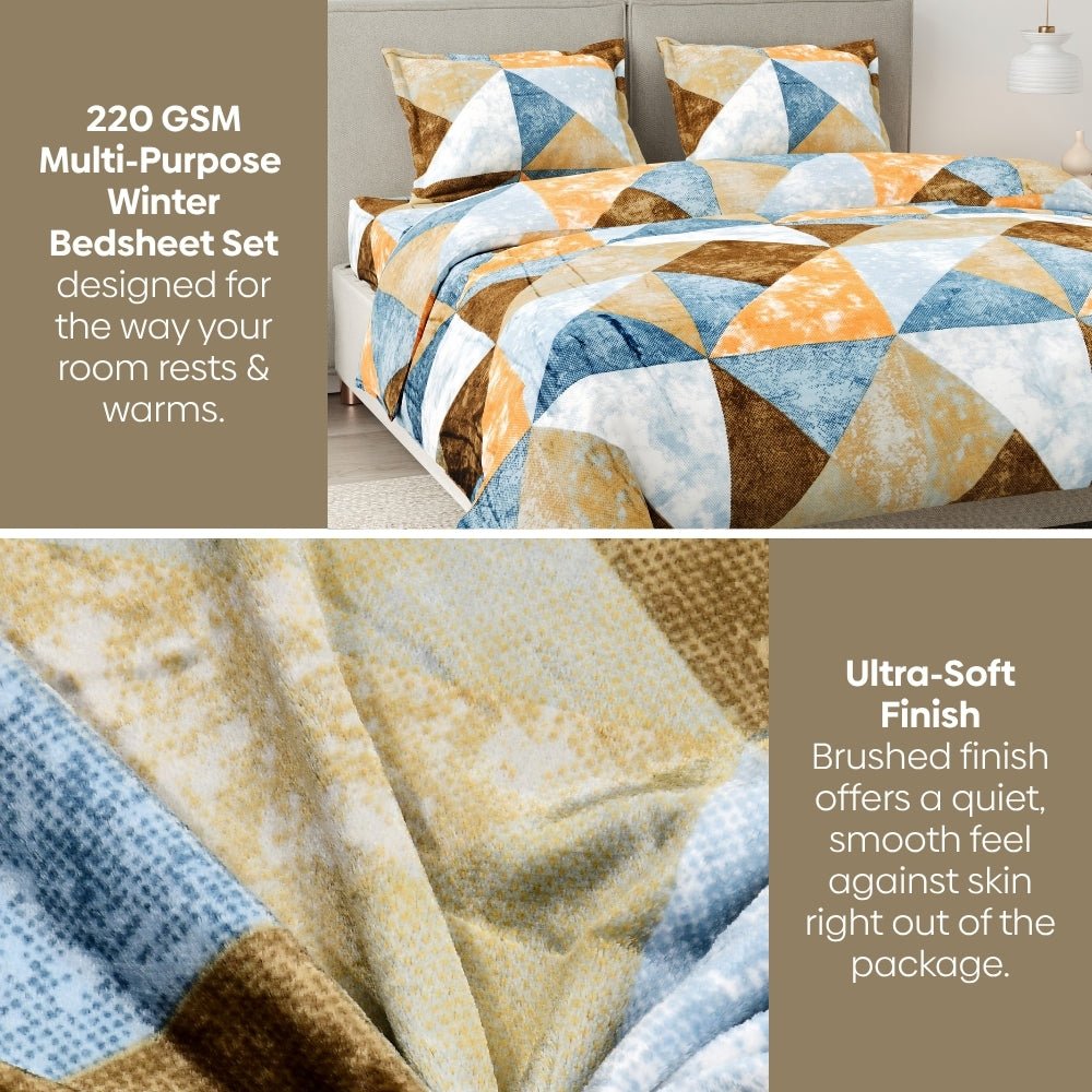 Sage Symphony, Cozy Winter Flannel Blanket - Flannel Blanket | haus & kinder