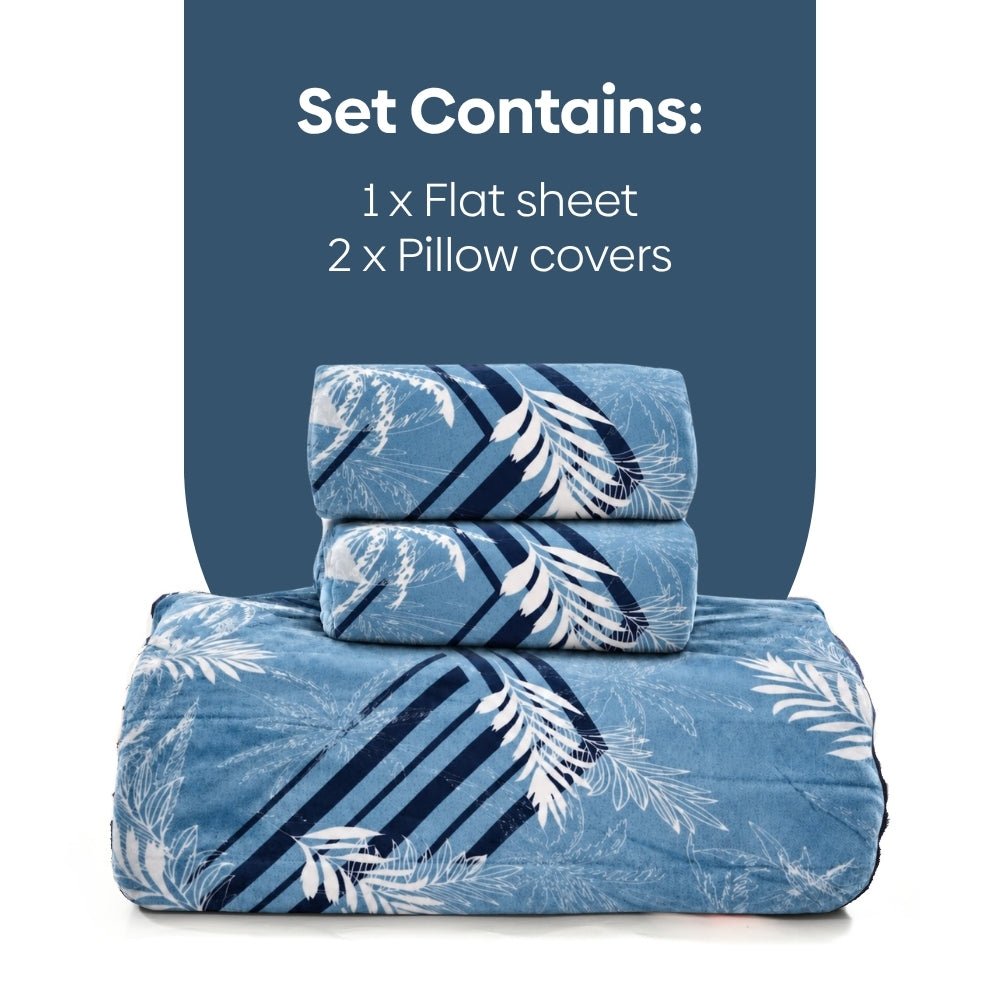 Frosted Fern, Cozy Winter Flannel Blanket - Flannel Blanket | haus & kinder