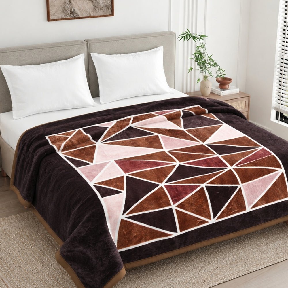 Soft Embrace Mink Printed Blanket, Velvet Mosaic - Mink Blanket | haus & kinder