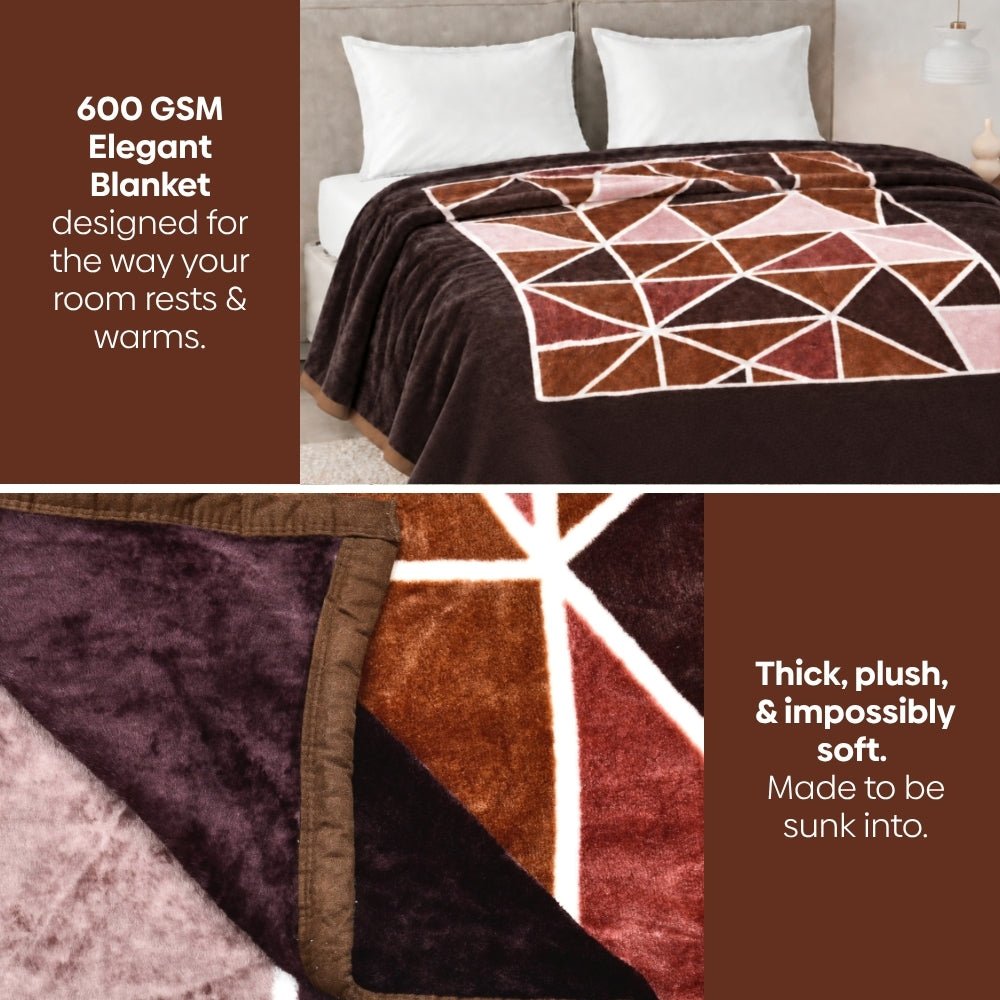 Soft Embrace Mink Printed Blanket, Velvet Mosaic - Mink Blanket | haus & kinder