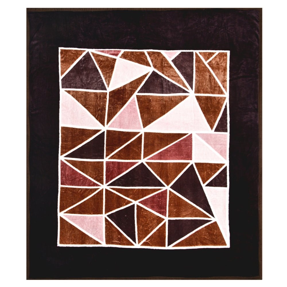 Soft Embrace Mink Printed Blanket, Velvet Mosaic - Mink Blanket | haus & kinder