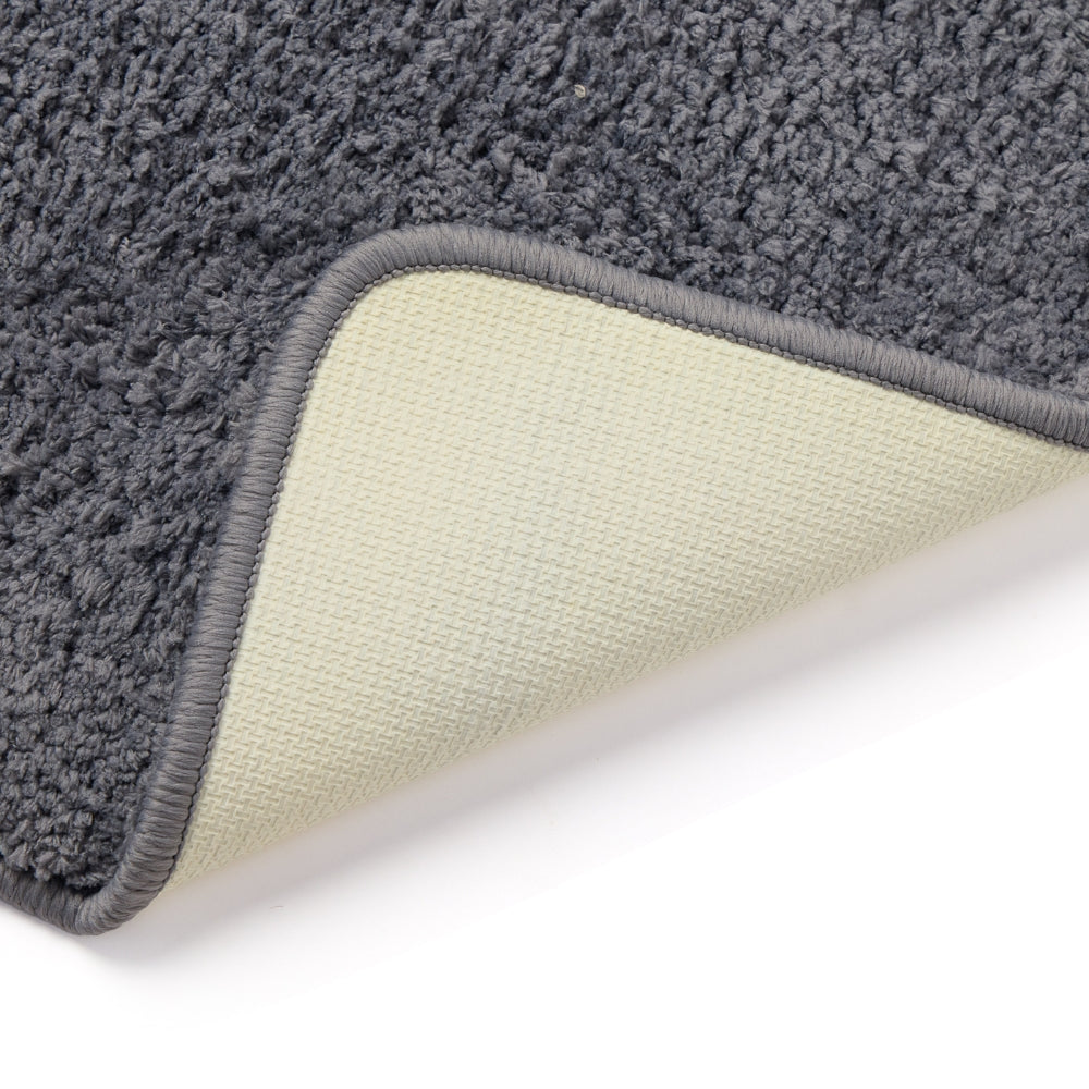 Plush Microfiber Solid Bathmat, Grey