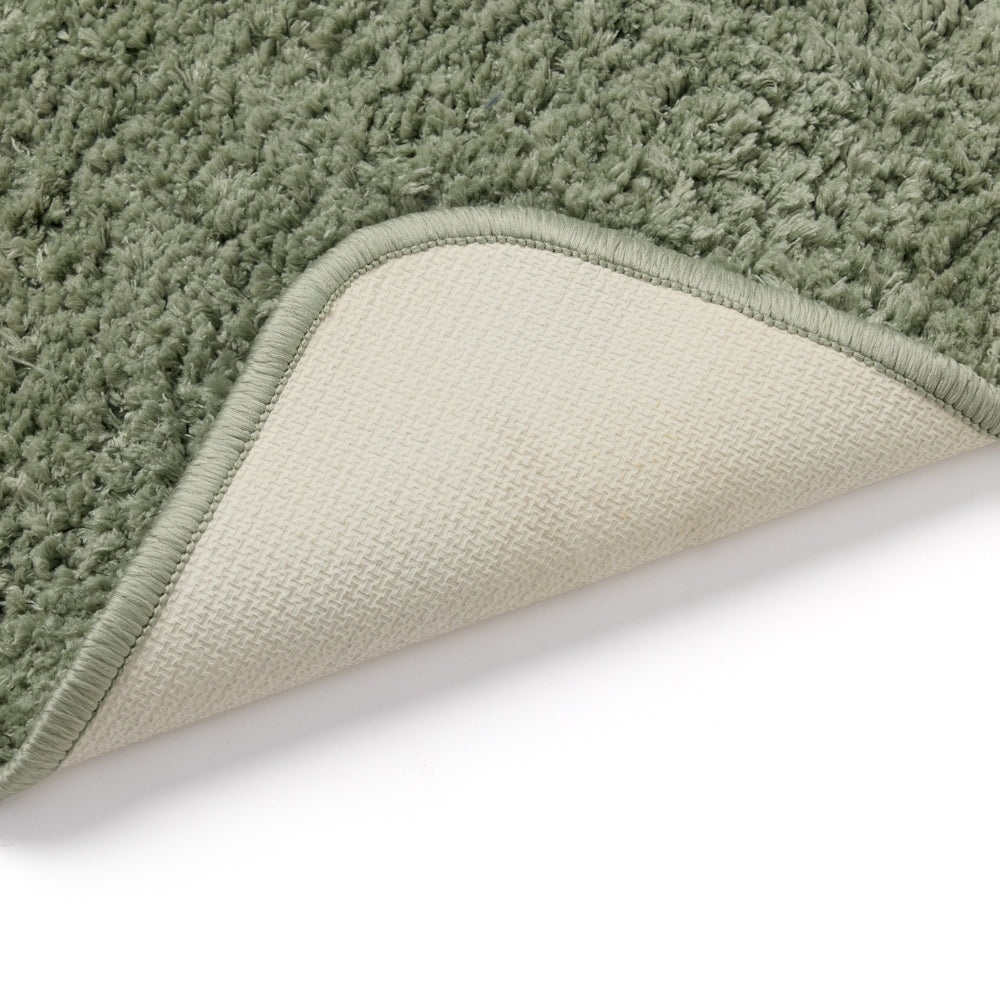 Plush Microfiber Solid Bathmat, Sage Green
