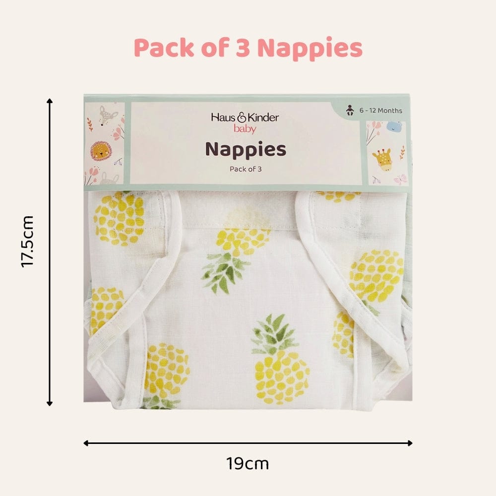 Tropical Twist : Pack of 3 Nappies