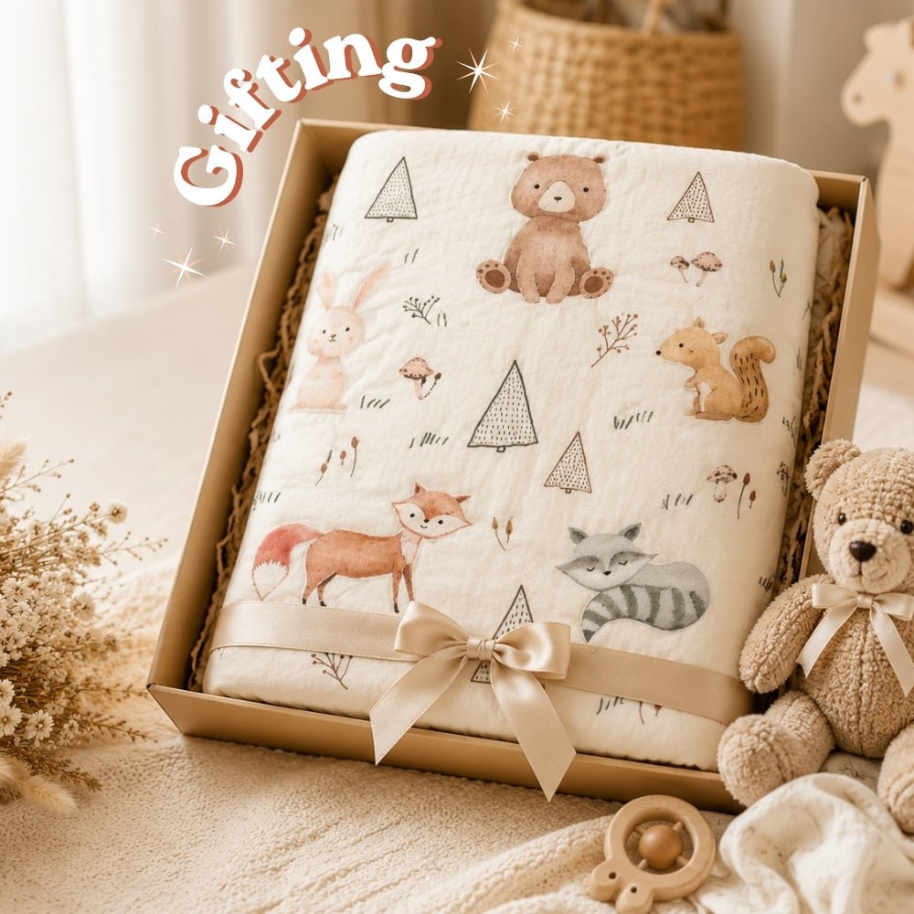 Woodland Animals Baby Activity Mat with Animal Rattles - Play Mat | haus & kinder