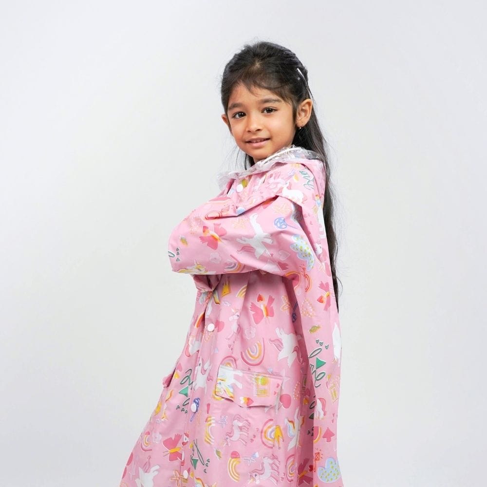 Puddlecorn Kids Printed Raincoat 6-10yrs