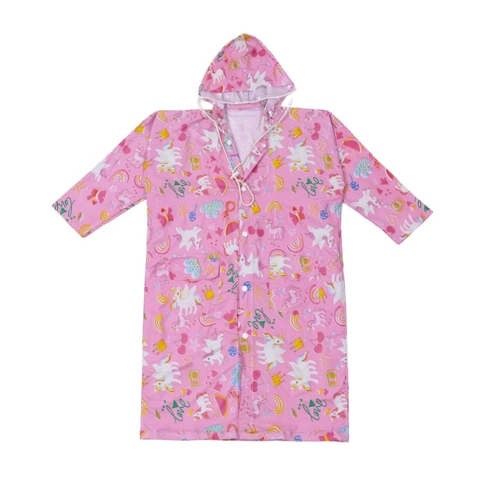 Puddlecorn Kids Printed Raincoat 6-10yrs