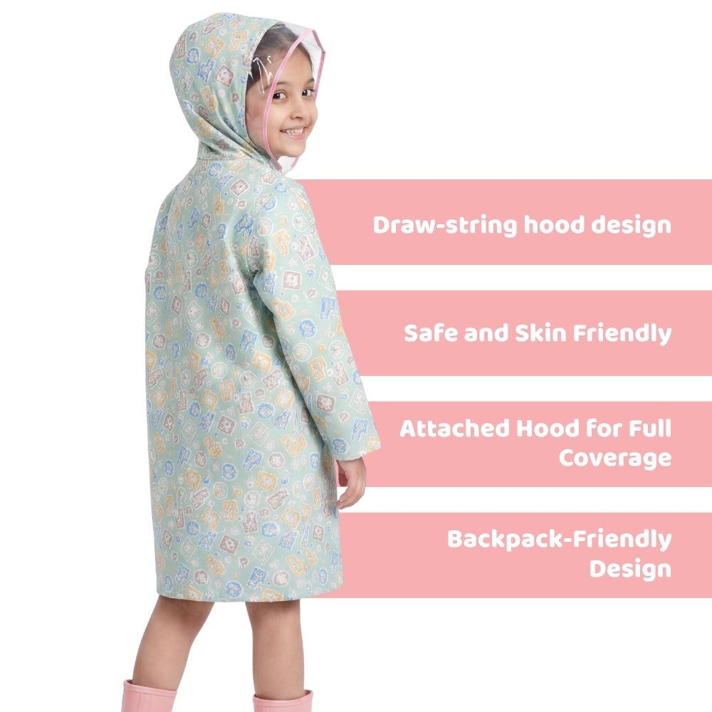 Safari Stamps Raintcoat With a Hood (6-10Yr) - Raincoat | haus & kinder