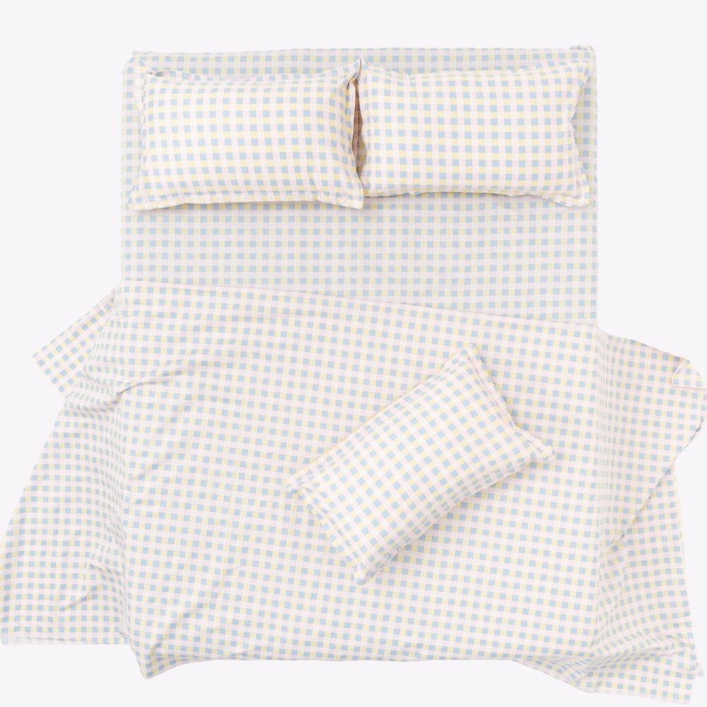 Awairo Check 100% Cotton Double Bedsheet, 186TC - Double Size | haus & kinder