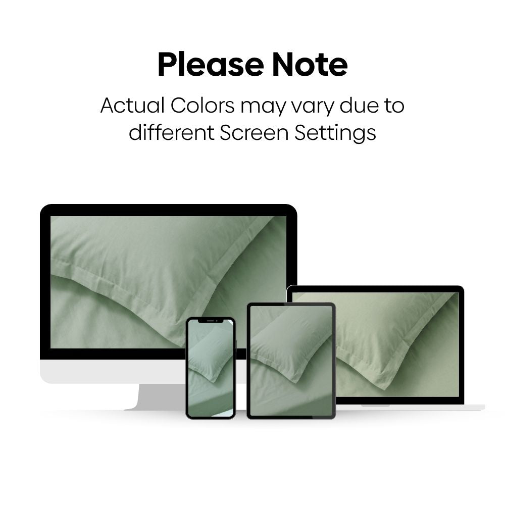 Hisui 100% Cotton Solid King Size Bedsheet, 186 TC