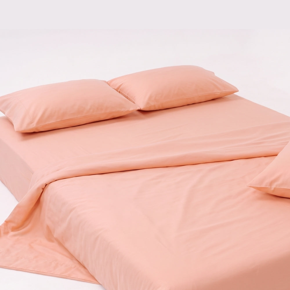 Tokiiro 100% Cotton Solid Double Bedsheet, 186TC