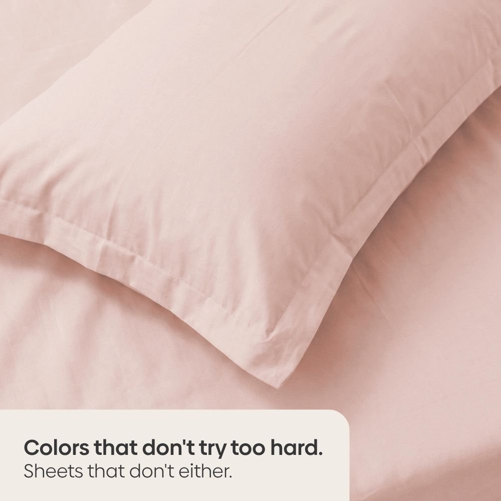 Tokiiro 100% Cotton Solid Double Bedsheet, 186TC - Solid Bedsheets | haus & kinder