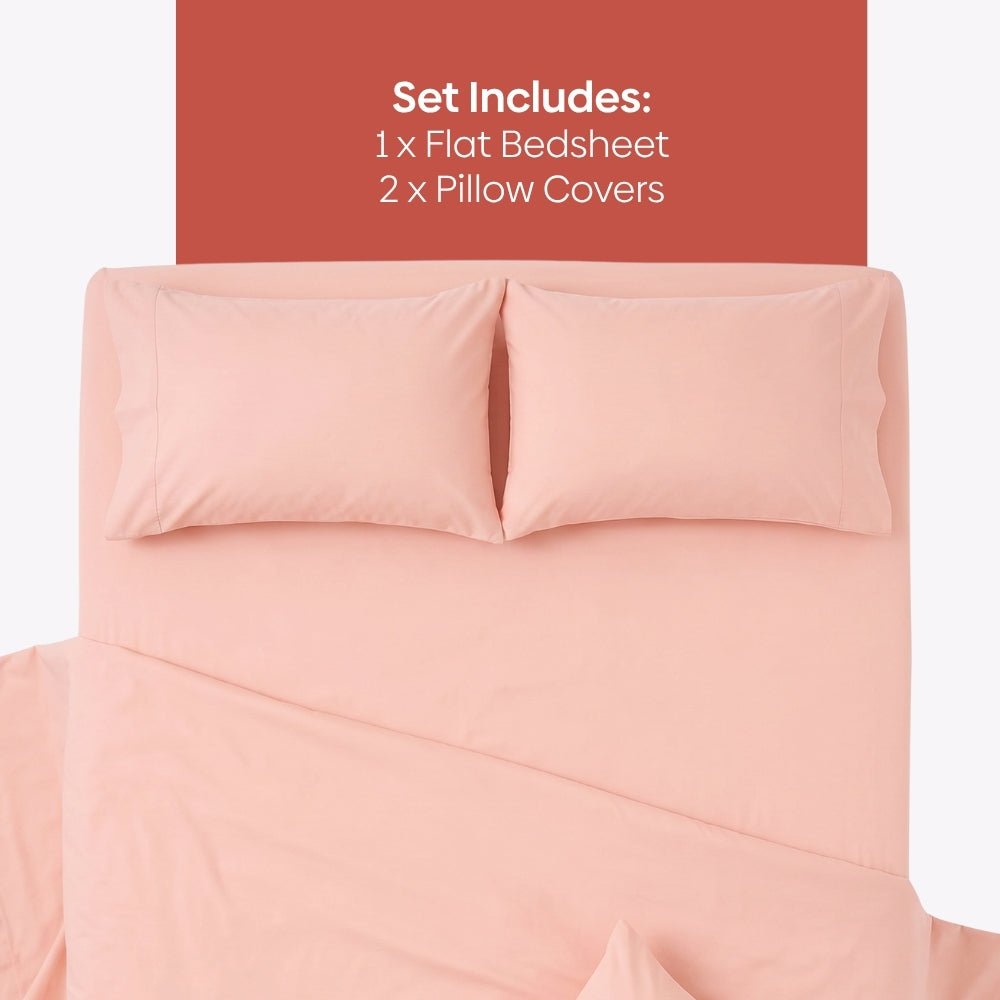 Tokiiro 100% Cotton Solid King Size Bedsheet, 186 TC - Solid Bedsheets | haus & kinder