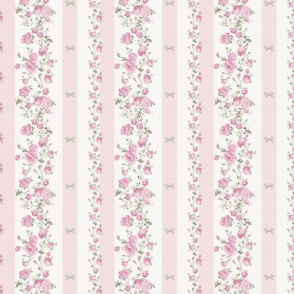 Florence Single Bed Sheet Set of 4, Ivory & Pink