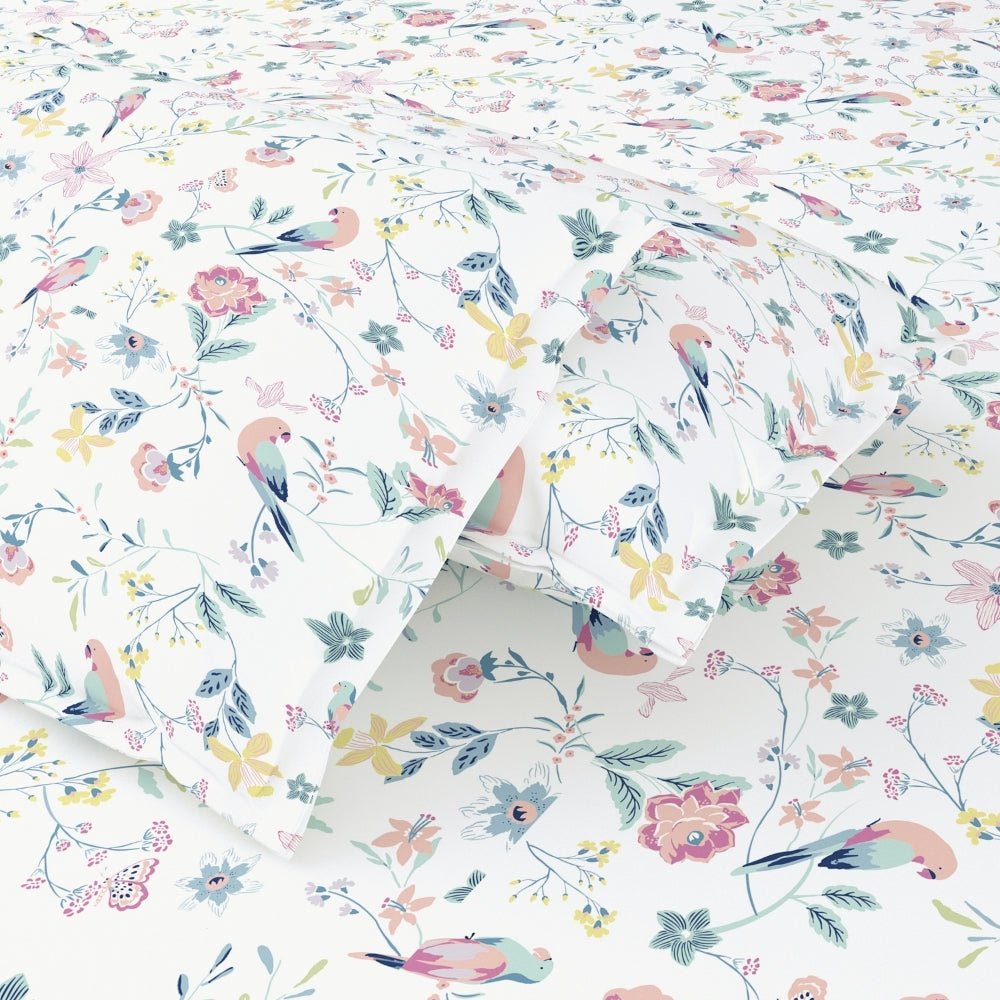 Exotic Wings, 100% Cotton King Bedsheet, 186 TC - Bedsheets | haus & kinder