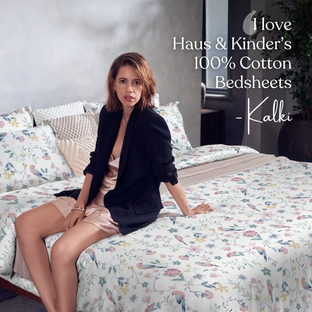 Exotic Wings, 100% Cotton King Bedsheet, 186 TC - Bedsheets | haus & kinder