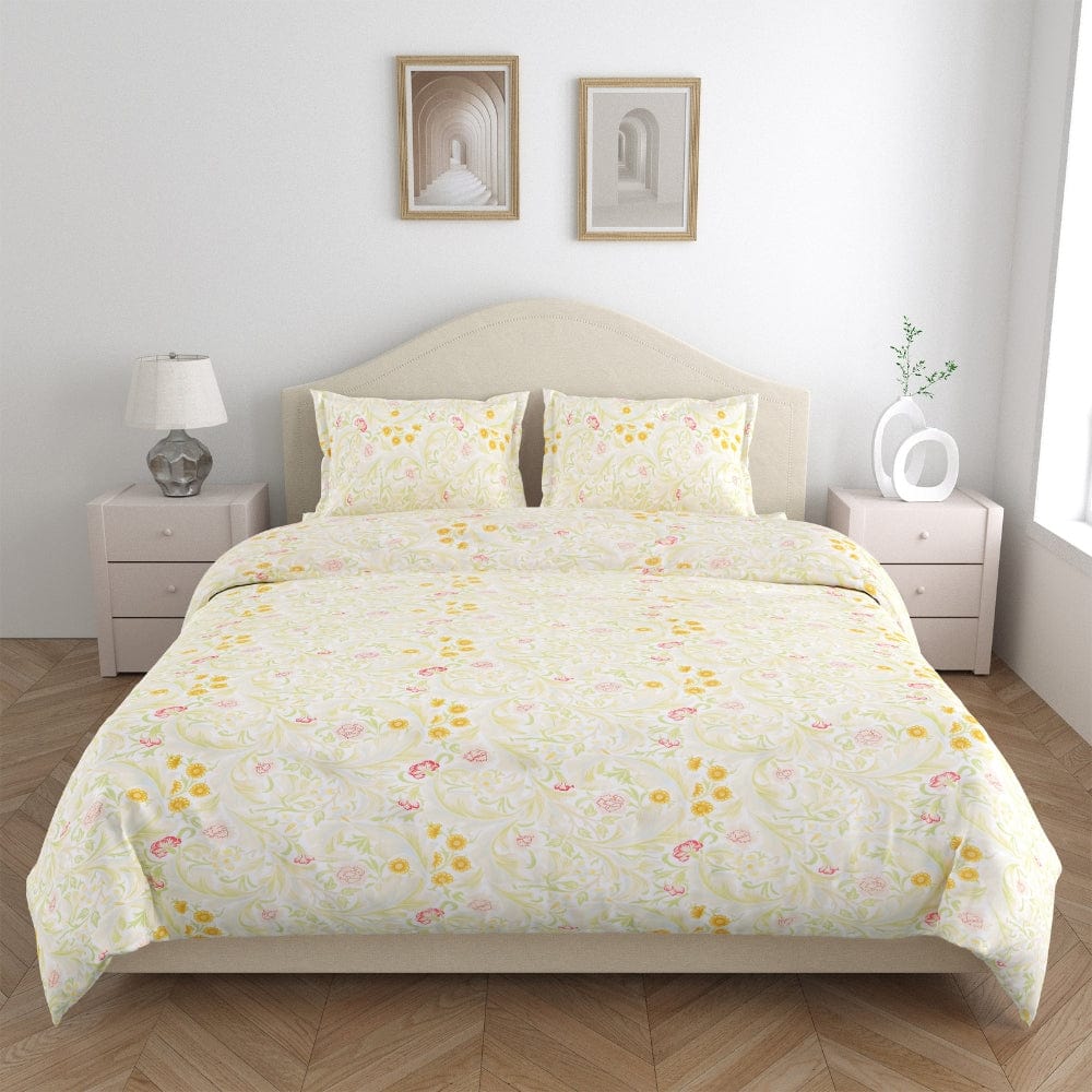 Ultra Soft Feel Bedsheet Set, Yellow Blossom Aura