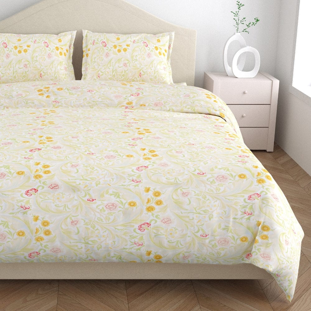 Ultra Soft Feel Bedsheet Set, Yellow Blossom Aura