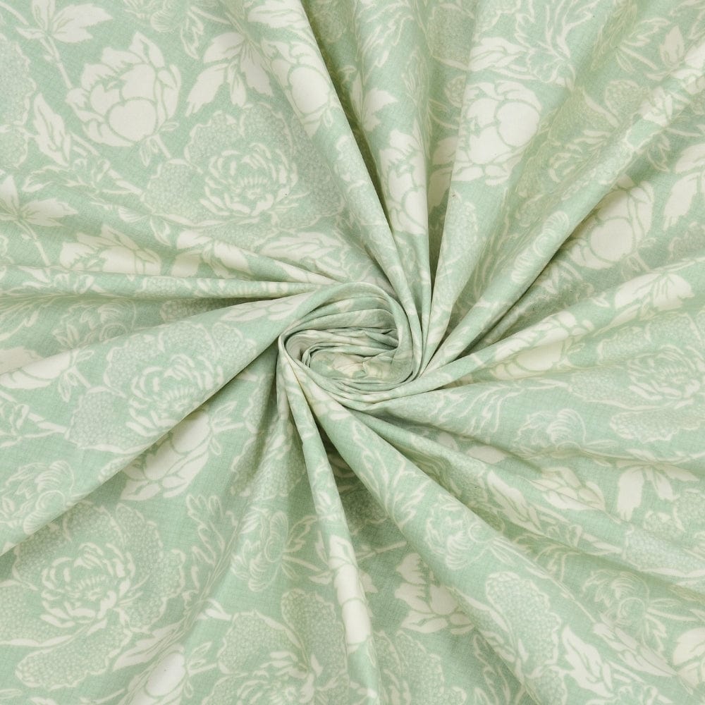 Ultra Soft Feel Bedsheet Set, Green Elysian Petals