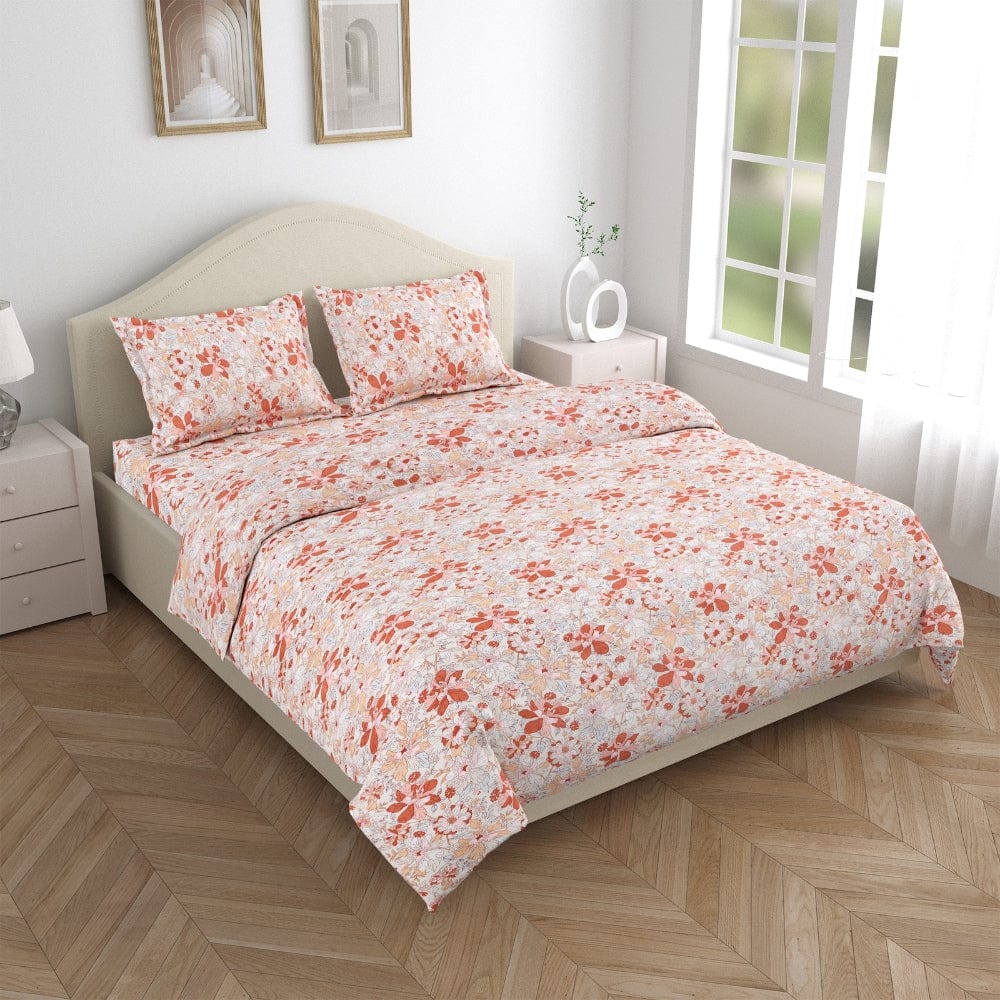 Ultra Soft Feel Bedsheet Set, Multicolor Lumenflora Print
