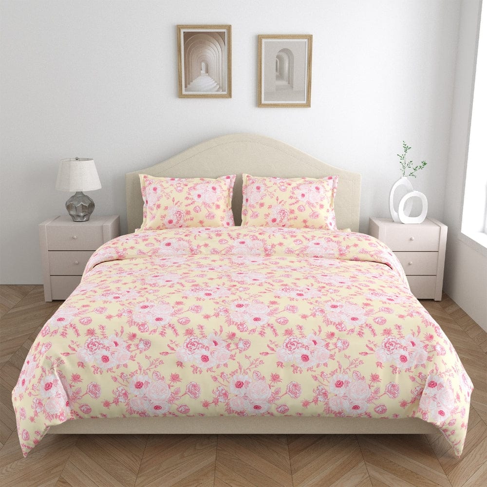 Ultra Soft Feel Bedsheet Set, Pink Petaluxe Drift