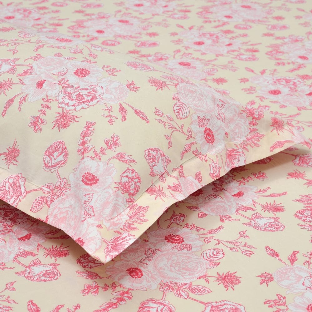 Ultra Soft Feel Bedsheet Set, Pink Petaluxe Drift