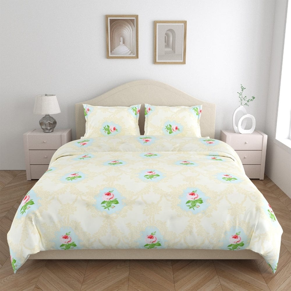Ultra Soft Feel Bedsheet Set, Yellow Sylphflora Print