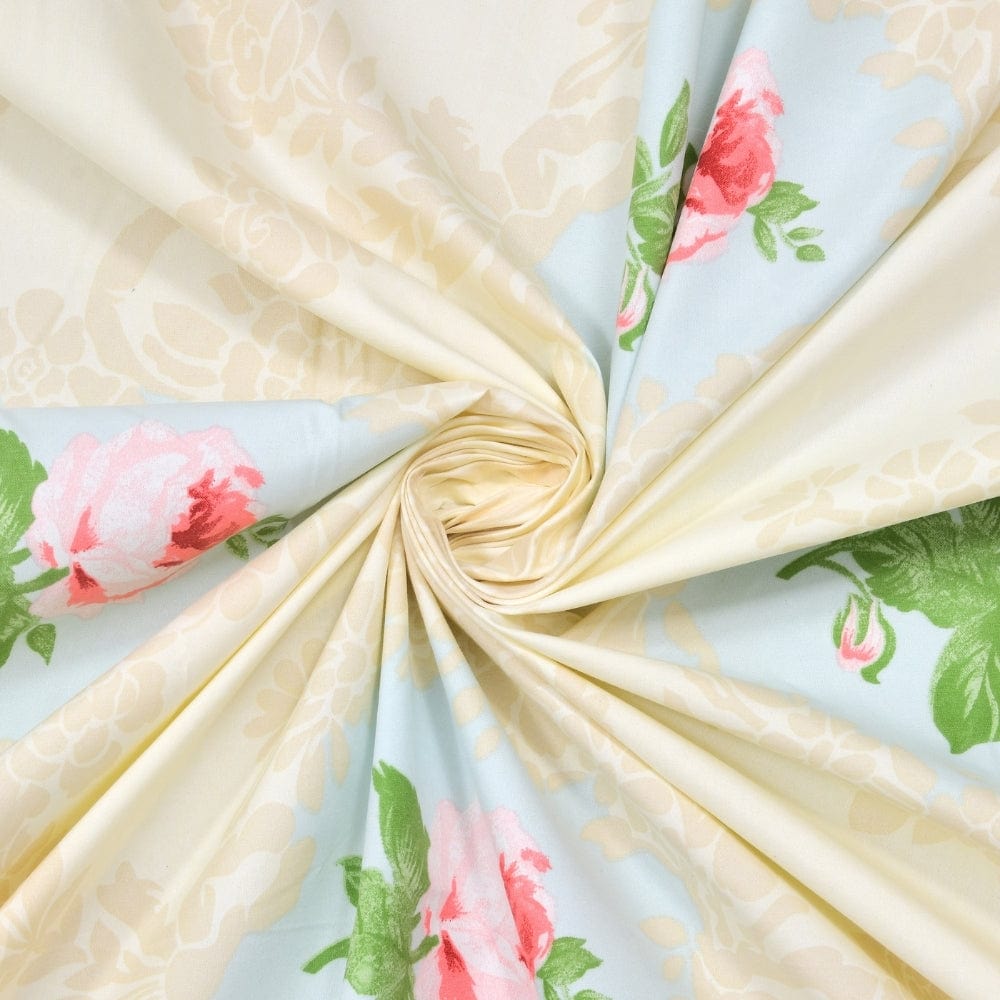 Ultra Soft Feel Bedsheet Set, Yellow Sylphflora Print