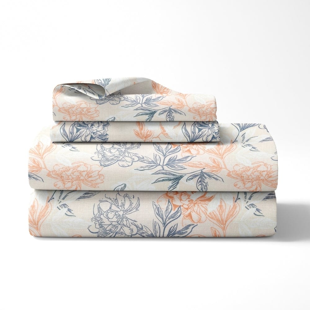 Ultra Soft Feel Bedsheet Set, Beige Verdelique Design