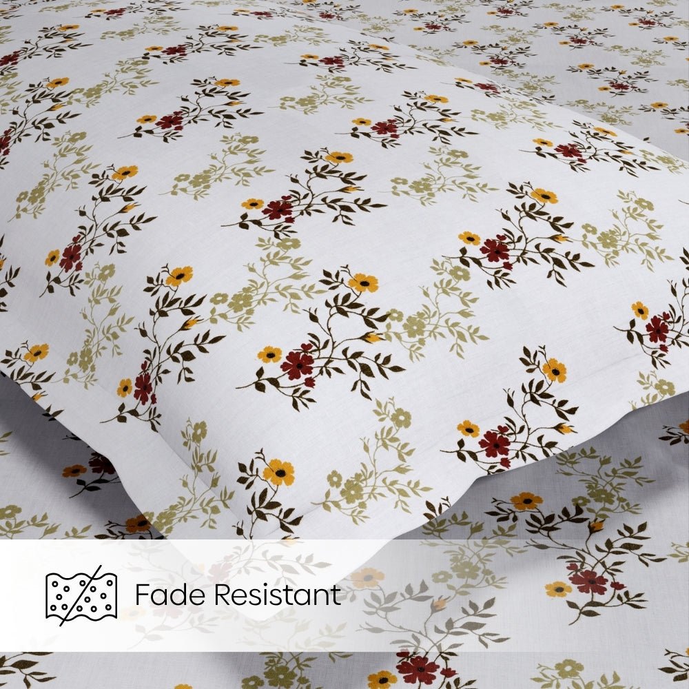 Secret Garden 100% Cotton Double Flat Bedsheet, 144 TC - Bedsheets | haus & kinder