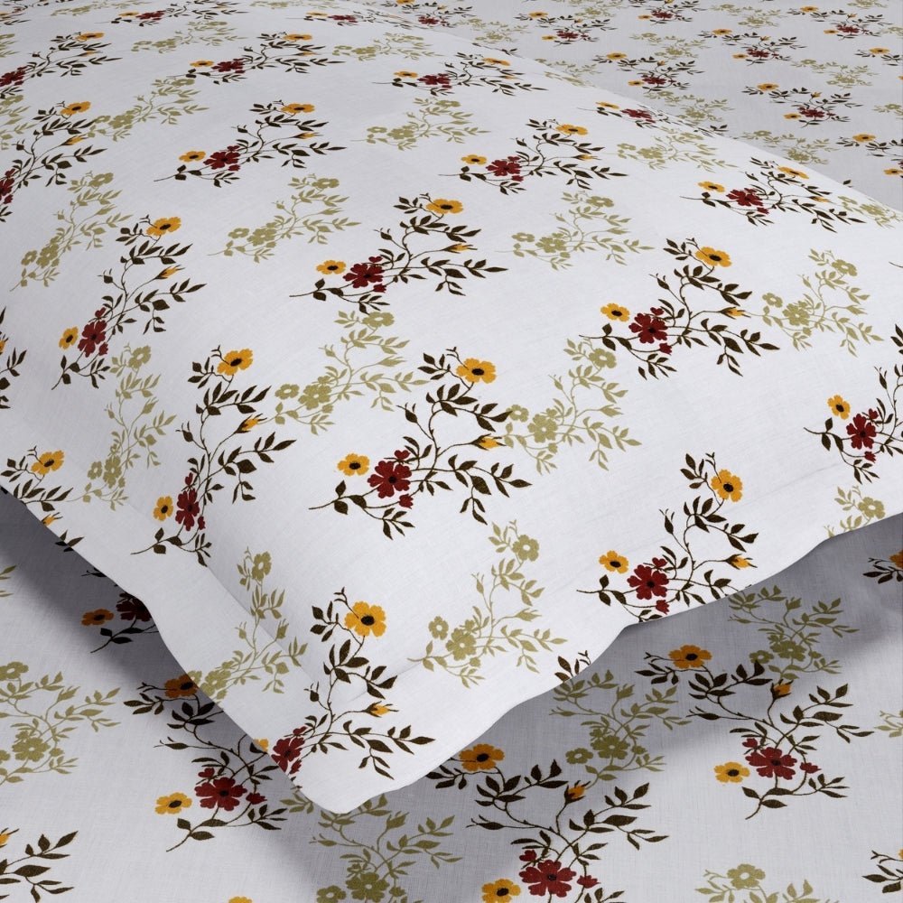 Secret Garden 100% Cotton Double Flat Bedsheet, 144 TC - Bedsheets | haus & kinder