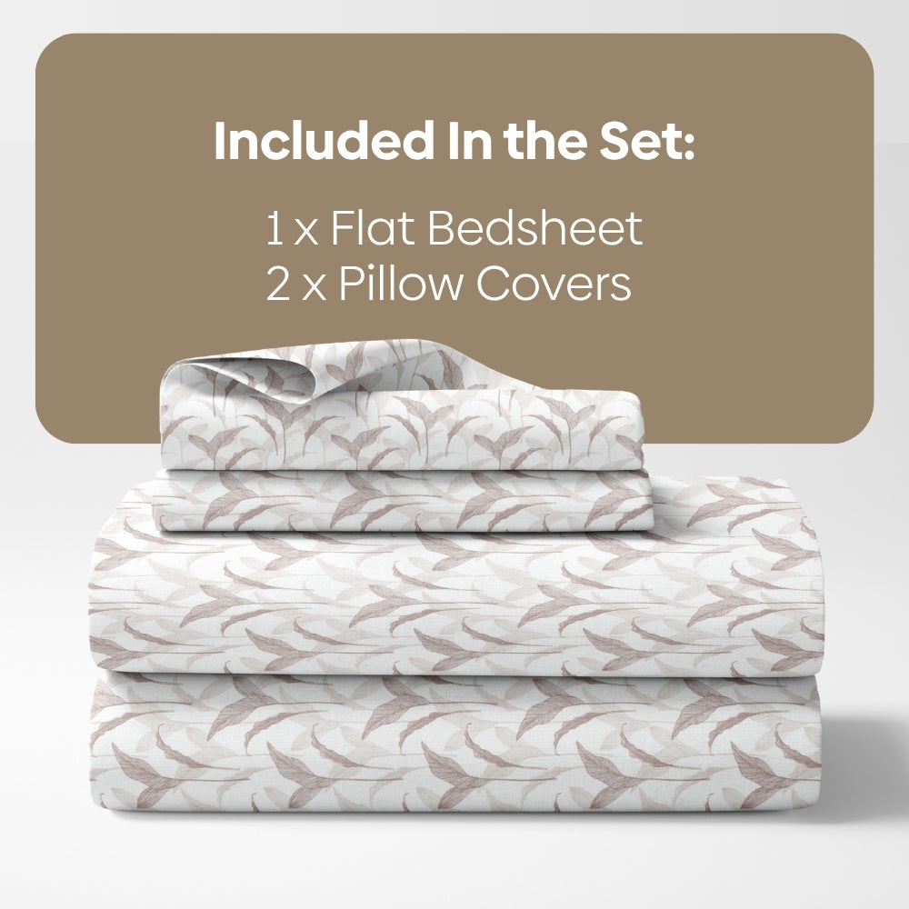 Velvet Canopy 100% Cotton Double Size Bedsheet, 300 TC