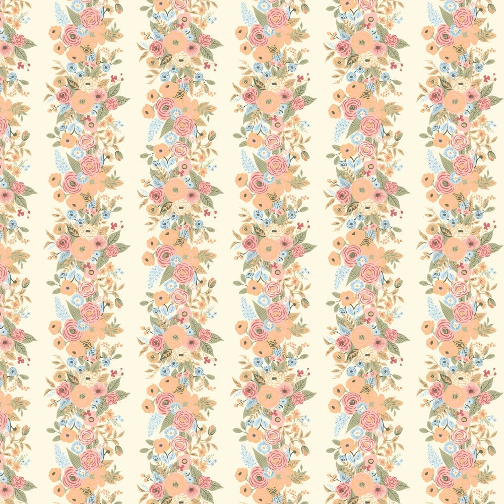 Vintage Peony 100% Cotton Double Size Bedsheet, 144 TC