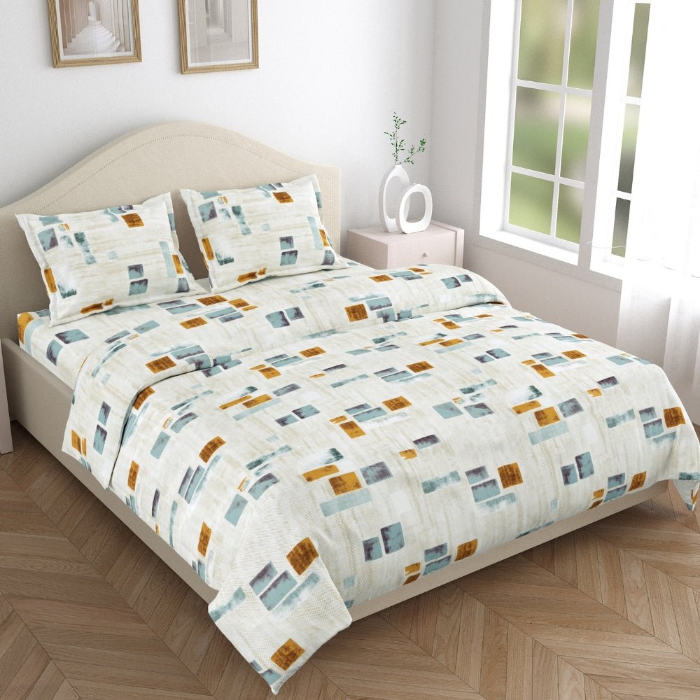 Zarava 100% Cotton King Bedsheet, 144 TC - Bedsheets | haus & kinder