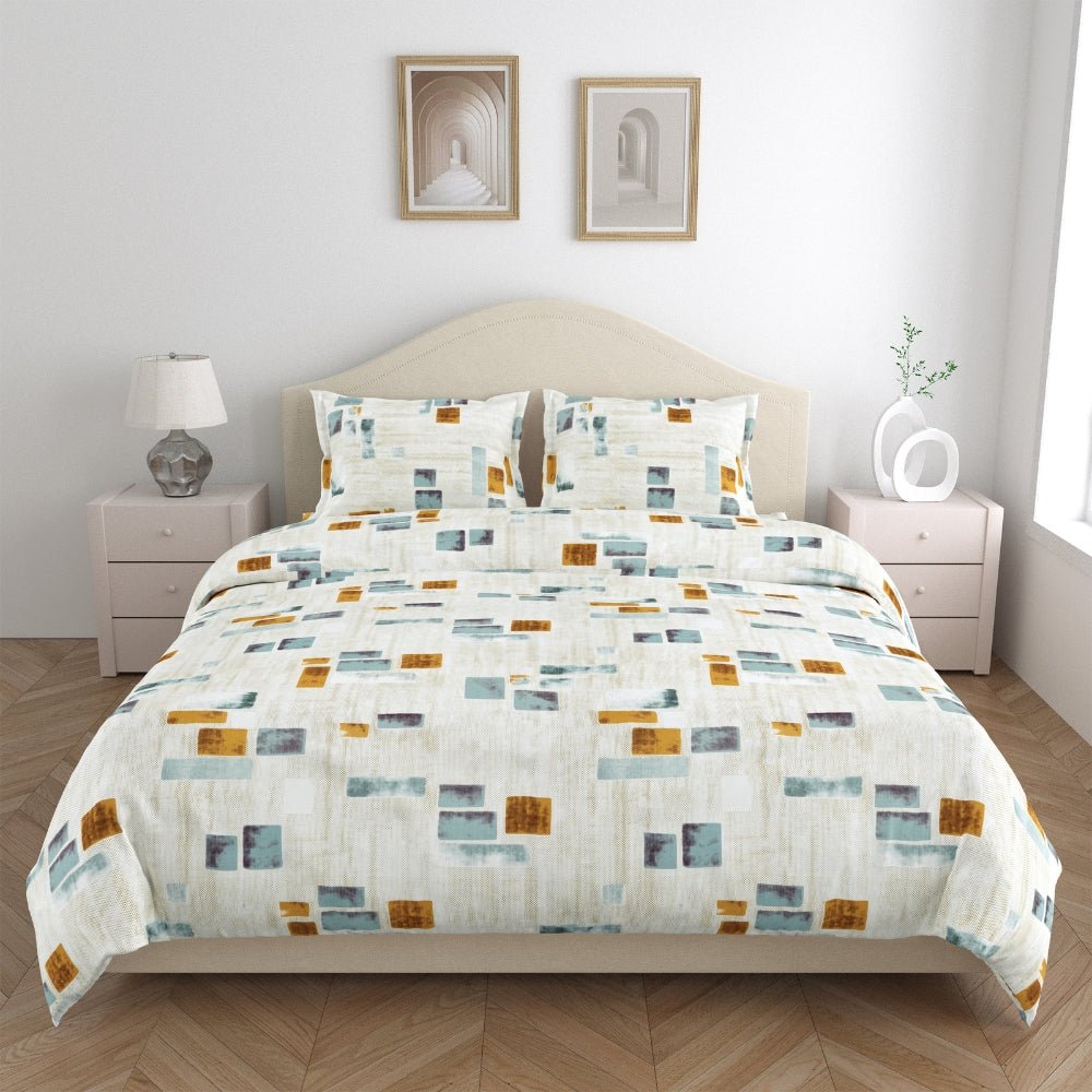 Zarava 100% Cotton King Bedsheet, 144 TC - Bedsheets | haus & kinder