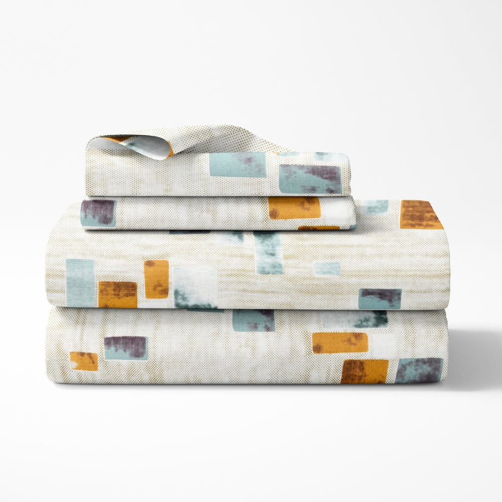 Zarava 100% Cotton King Bedsheet, 144 TC