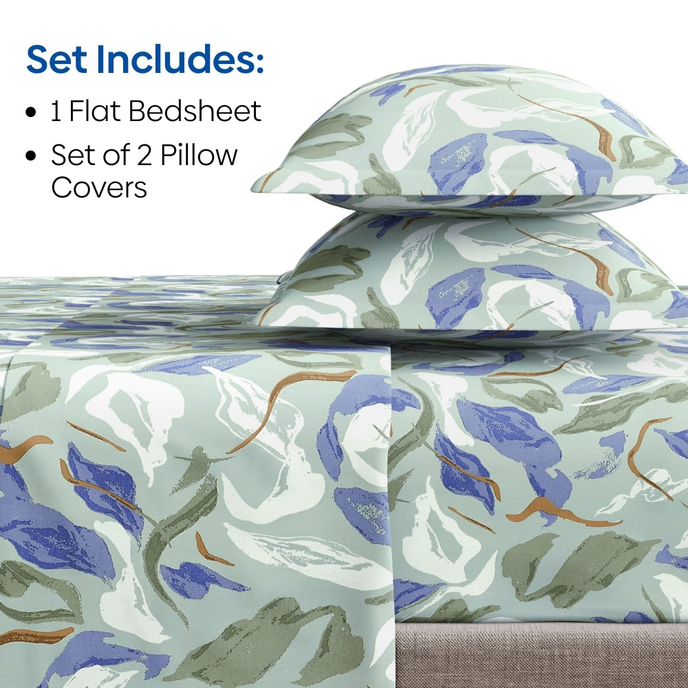 Ring Spun 100% Cotton Bedsheet- Isle Mirage